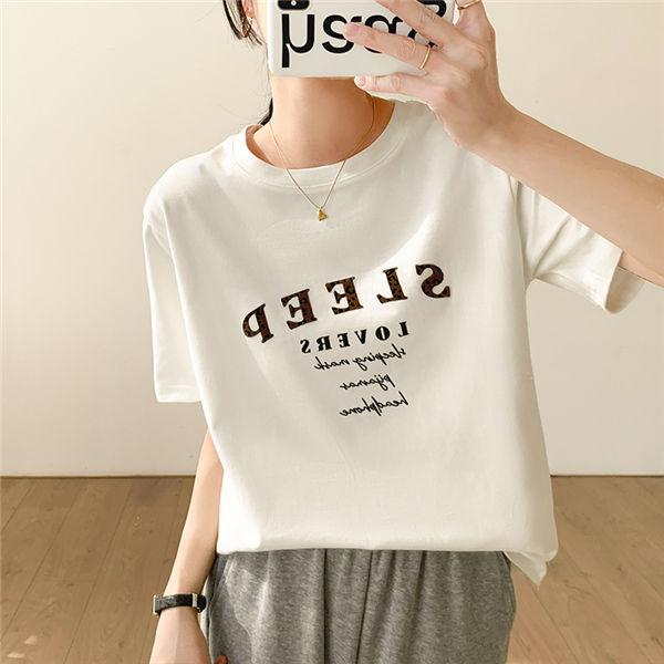 半袖tシャツ レディース ビッグtシャツ 白tシャツ 半袖tシャツ 可愛い ゆったり カットソー ロゴt 文字 ゆるカットソー 夏服 肌着 リゾート Kxinst 良心ストア 通販 Yahoo ショッピング