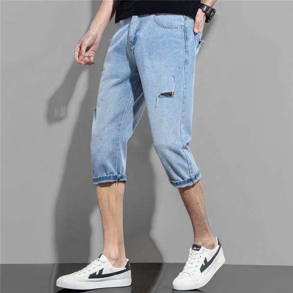 クロップドパンツ メンズ アウトドア お兄系 クロップドパンツ ダメージデニム ジーパン ジーンズ スキニー ファッション おしゃれ 人気 夏 Mkpyrtku0012 良心ストア 通販 Yahoo ショッピング