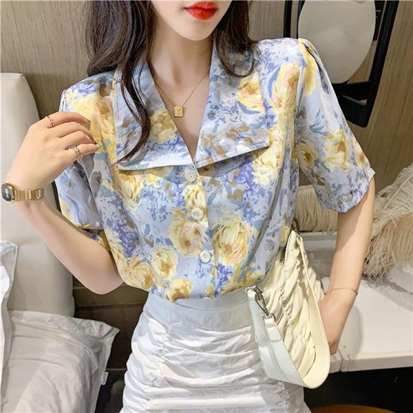 ブラウス レディース 花柄 夏 半袖 おしゃれ シャツ ファッション カジュアル 夏服 お洒落 大人 可愛い 40代 30代 代 送料無料 Ppuynvdx 良心ストア 通販 Yahoo ショッピング