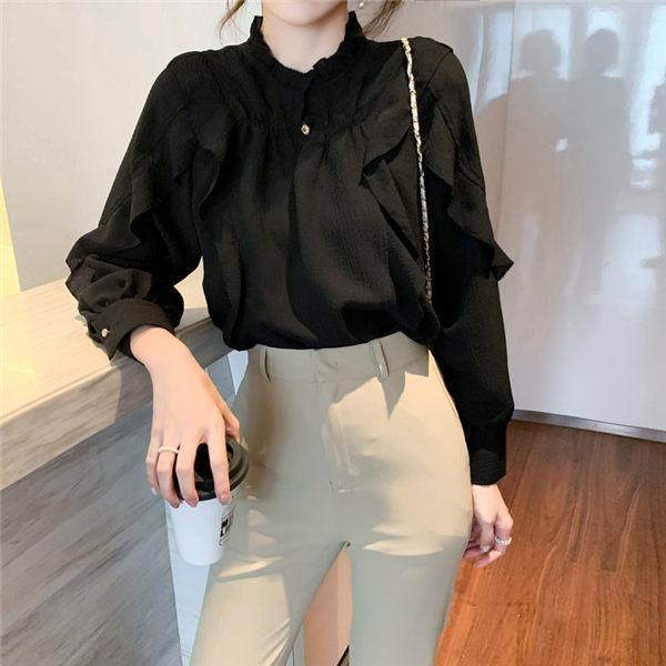 ブラウス レディース 長袖ブラウス 黒シャツ 長袖 オフィス 事務服 重ね着風 秋服 通勤 Ol ビジネス 取り寄せ 送料無料 Publsu1022 良心ストア 通販 Yahoo ショッピング