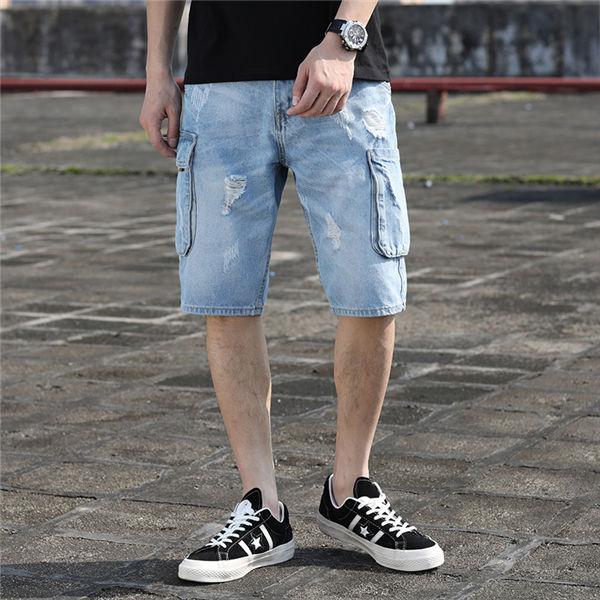 ショートパンツ メンズ デニム ハーフパンツ 短パン ダメージ加工 ジーンズ 5分丈 カーゴパンツ デニムジーンズ 春夏 送料無料 Puhlxst 良心ストア 通販 Yahoo ショッピング