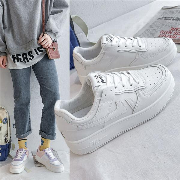 スニーカー レディース 春夏秋 レースアップシューズ 走りやすい 歩きやすい 女性 オシャレ かわいい 学園風 学生 ウォーキングシューズ Puredis01 良心ストア 通販 Yahoo ショッピング