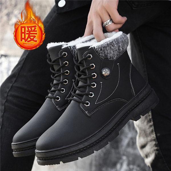 ショートブーツ メンズ ムートンブーツ ワークブーツ メンズ 靴 ムートンブーツ カジュアルシューズ 防寒 おしゃれ 歩きやすい 秋冬 送料無料 Xiemd 良心ストア 通販 Yahoo ショッピング