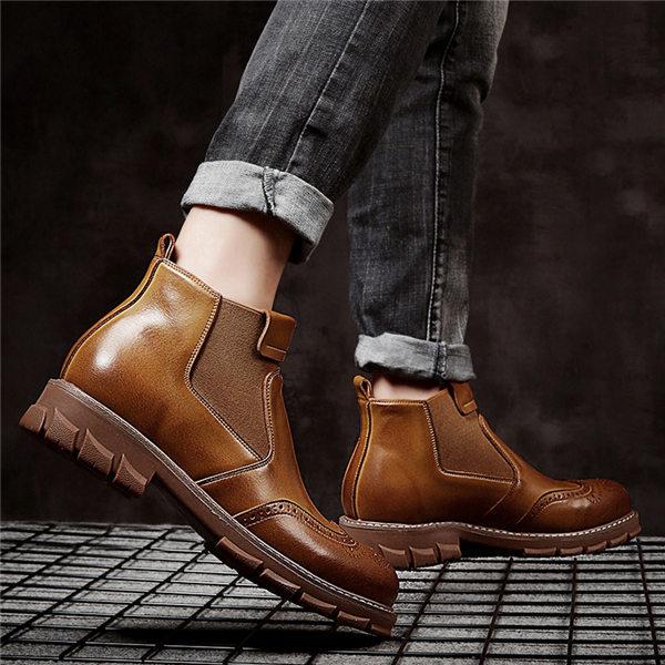 u*k様 美品 ダナー レインブーツ ビーンブーツ 革靴 モカシン ブラウン EDWIN（エドウィン） ブーツ メンズ 防水 防滑 レインブーツ