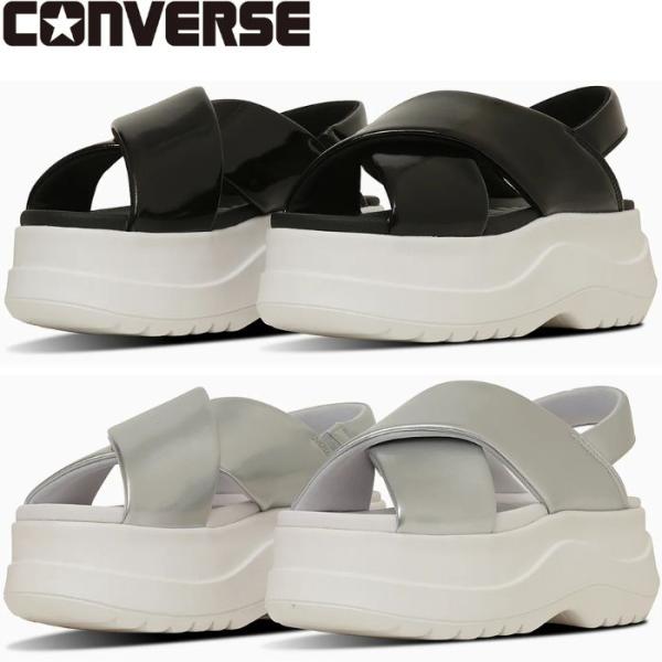 CONVERSE コンバース サンダル CHEWY PC レディース チューイー PC 靴 厚底 ブラック 黒 シルバー 靴 シンプル 夏