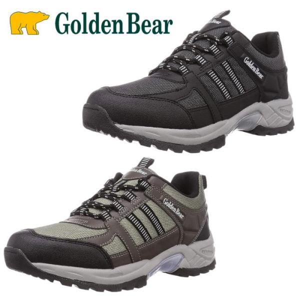 Golden Bear ゴールデンベア GB-147 メンズ 防水 スニーカー サイドファスナー シューズ 3E 紐靴 サイドジップ アウトドア