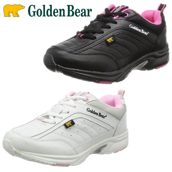 Golden Bear ゴールデンベア GB-330 レディース カジュアル レースアップ スニーカー 散歩 ウォーキング 軽量 3E