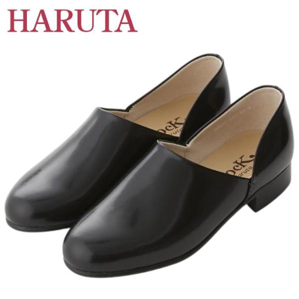 HARUTA ハルタ 150 レディース スポックシューズ 日本製 ドクターシューズ 本革 レザー カジュアル ブラック 黒 入学式 卒業式 新生活