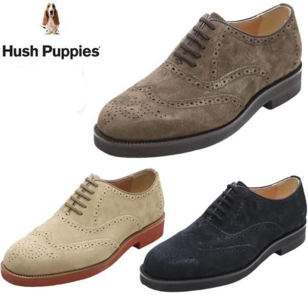 Hush Puppies ハッシュパピー メンズ スエード M-121T カジュアルシューズ 靴 撥水革 3E 軽量