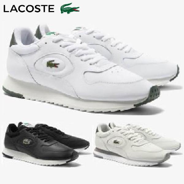 LACOSTE ラコステ 46SMA0012 LINETRACK 2231 SMA メンズ ローカットスニーカー ホワイト グリーン ブラック スポーツ レースアップ カジュアルシューズ