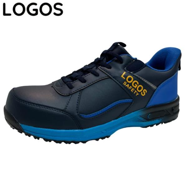 LOGOS ロゴス 耐滑 耐油 ハンズフリー スニーカー LOGOS SAFETY SHOES LG-3088 メンズ シューズ カジュアル 靴 ネイビー 安全靴