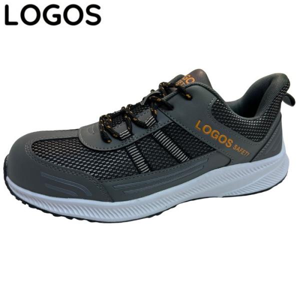 LOGOS ロゴス TPR防滑ソール 軽量 ハンズフリー スニーカー LOGOS SAFETY SHOES LG-3140 メンズ シューズ カジュアル 靴 黒 ブラック グレー 安全靴
