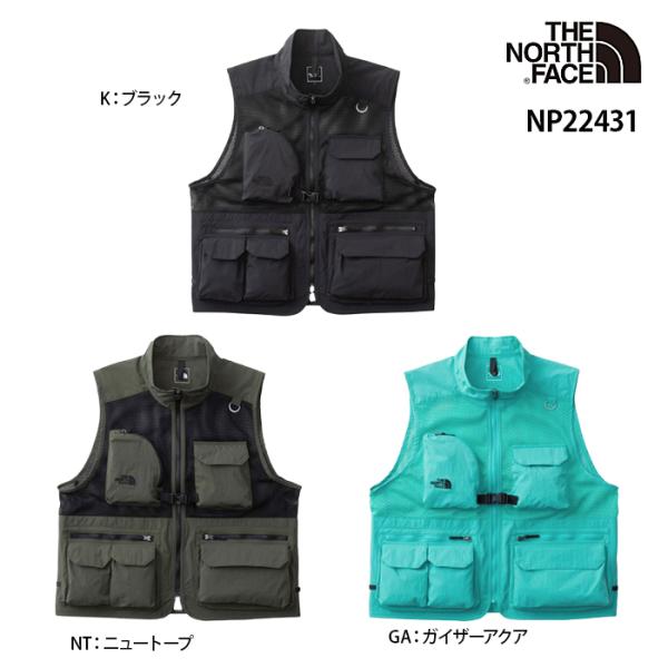 トップス THE NORTH FACE UTILITY MESH VEST NP22431 THE NORTH FACE Utility Mesh Vest ガイザーアクア（ザ・ノース