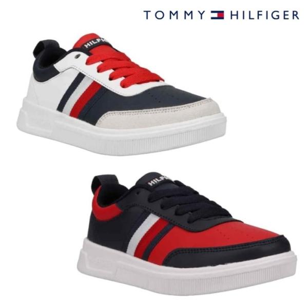 SALE 半額 50%OFF TOMMY HILFIGER トミー ヒルフィガー TH100841 TH100842 TH CAYMAN 2.0 ケイマン キッズ ジュニア スニーカー  カジュアル ローカット 通学 靴