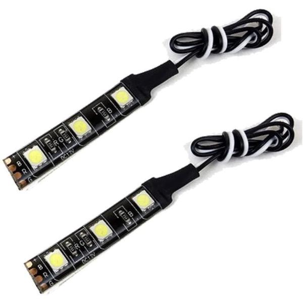 テープライト LED 車 フットランプ LED 車 デイライト LED 車 間接照明 LED 2個セット ホワイト ブルー アンバー