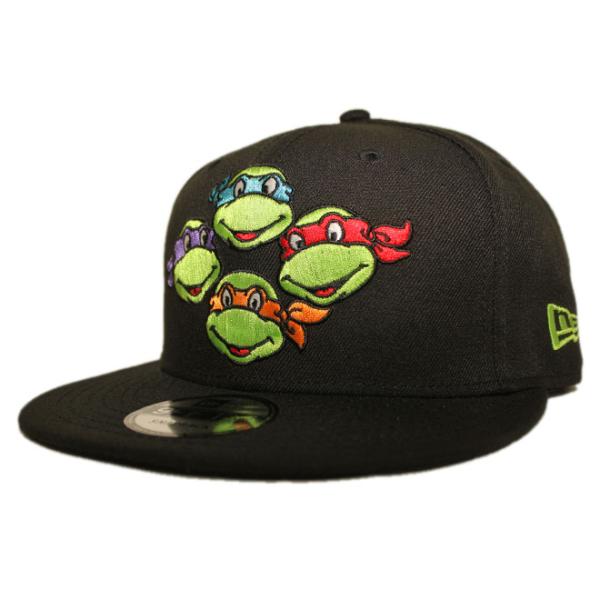 ニューエラ ティーンエイジ ミュータント ニンジャ タートルズ コラボ スナップバックキャップ 帽子 NEW ERA TEENAGE MUTANT NINJA TURTLES 9fifty メンズ レディース フリーサイズ [ bk ] 9FIFTY ニューエラ ティーンエイジ ミュータント ニンジャ タートルズ