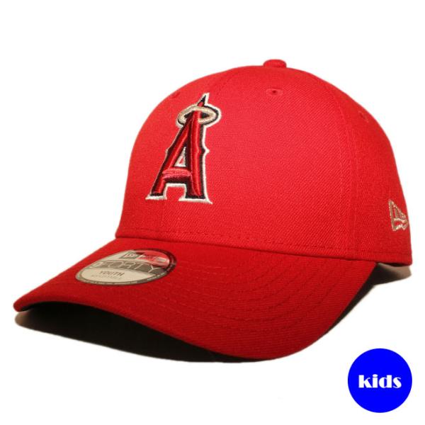 子供用 ニューエラ ストラップバックキャップ 帽子 NEW ERA 9forty キッズ MLB ロサンゼルス エンゼルス rd