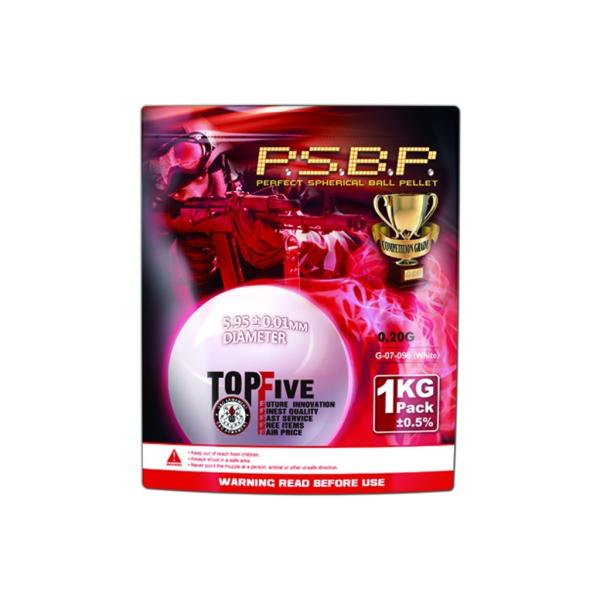 G&amp;G G-07-096 プラスチックBB弾　0.20g 1KG 5000shot ホワイト