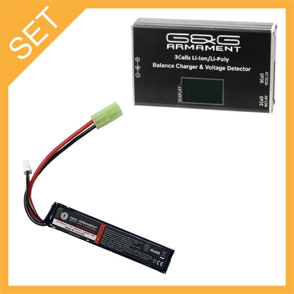 G&amp;G リポバッテリー＆専用充電器セット【11.1v スティック タミヤコネクタセット】 G-11-148＆079