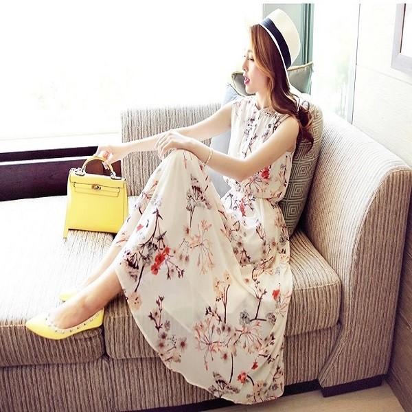 リゾートワンピース ひざ丈 ミモレ丈 膝丈 花柄 ノースリーブ 沖縄 ハワイ グアム 海 お出かけ Buyee Buyee Japanese Proxy Service Buy From Japan Bot Online