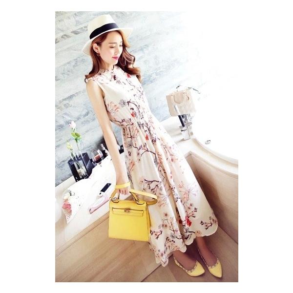 リゾートワンピース ひざ丈 ミモレ丈 膝丈 花柄 ノースリーブ 沖縄 ハワイ グアム 海 お出かけ Buyee Buyee Japanese Proxy Service Buy From Japan Bot Online