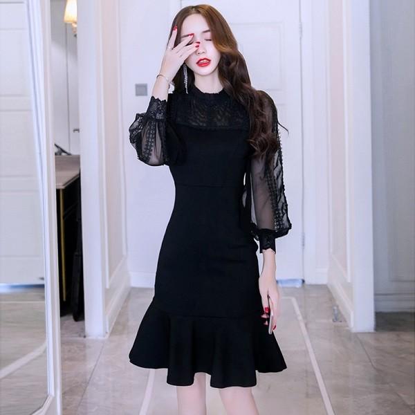韓国ワンピース レディース パーティードレス ミモレ丈 ひざ丈 膝丈 きれいめ 30代 代 40代 50代 結婚式 二次会 食事会 Buyee Buyee 日本の通販商品 オークションの代理入札 代理購入