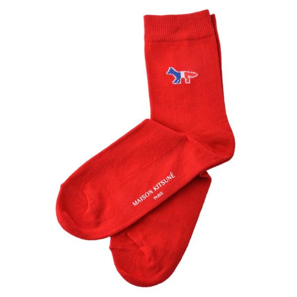メゾンキツネ Maison Kitsune Auat1014 Re トリコロール フォックス アンクル丈 ソックス 靴下 ユニセックス Par Rec Tricolor Fox Socks Buyee 日本代购平台 产品购物网站大全 Buyee一站式代购 Bot Online