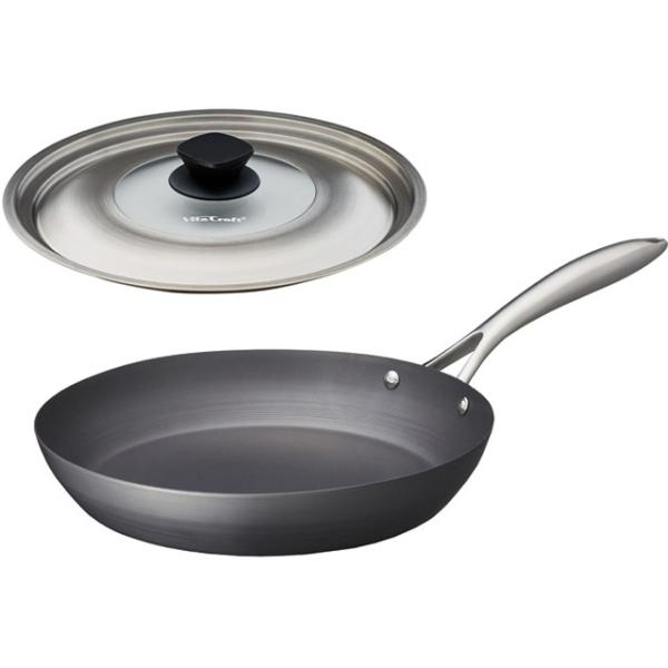 鉄 フライパン 26cm スーパー鉄 蓋付 2002 日本製 健康 IH対応 長持ち おすすめ 手入れ メンテナンス ビタクラフト Vita Craft ギフト包装不可