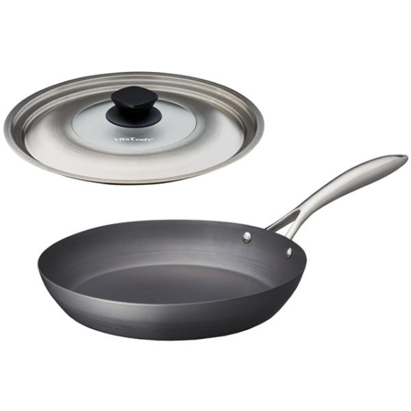 鉄 フライパン 24cm スーパー鉄 蓋付 2010 日本製 健康 IH対応 長持ち おすすめ 手入れ メンテナンス ビタクラフト Vita Craft ギフト包装不可
