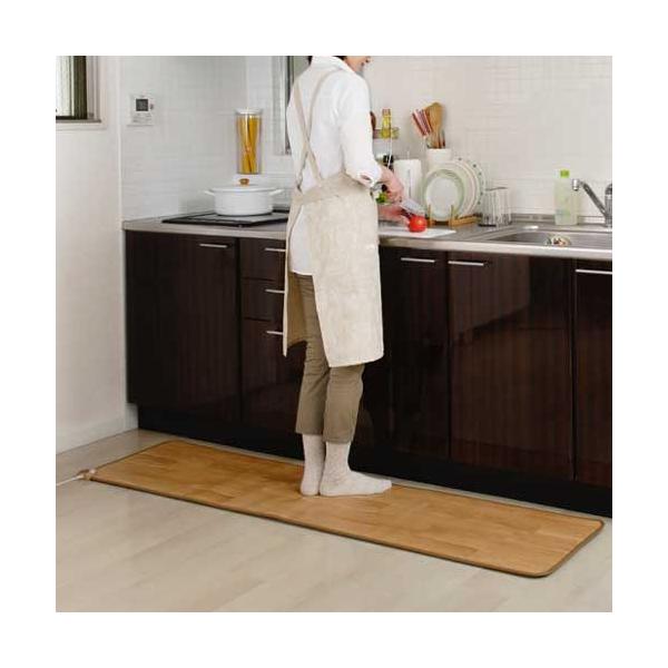 送料無料-沖縄・離島除く●キッチンに合わせて、選べるサイズで快適な水仕事！●冬の辛い家事の時も足元はポカポカ！●フローリングタイプだから、お掃除簡単、キレイ♪●防水表面材を使用しているので、水をこぼしても大丈夫。 汚れも簡単に拭き取れます。...