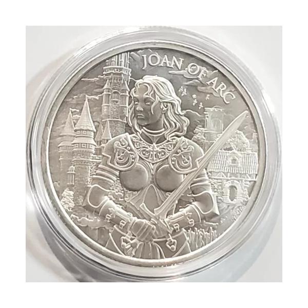 1 Tr Oz .999 純銀貨 ジャンヌ ダルク パトロン セント フランス 伝説