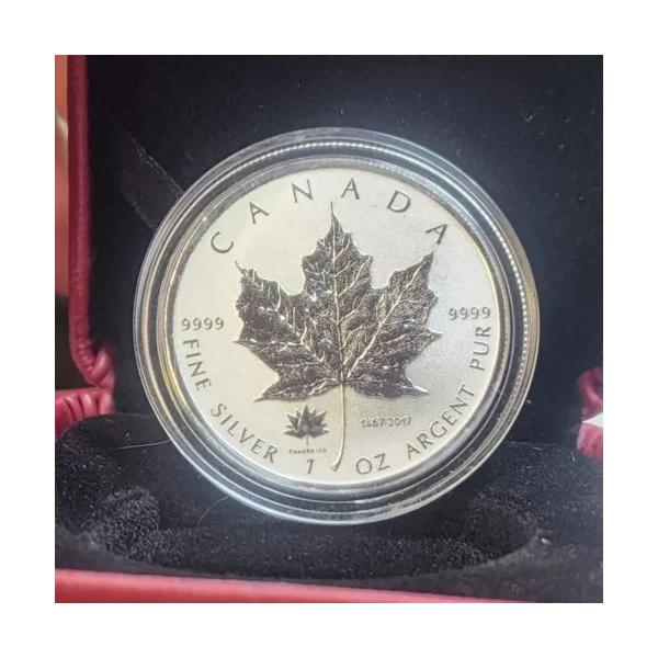 2017 1 オンス 150 周年記念プライベート カナダ シルバー メープル