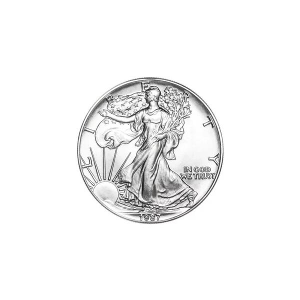 1987 アメリカン シルバー イーグル 1 オンス 999 上質銀貨 : WORLDRE