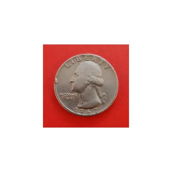 1967 リバティ ワシントン US クォーター ダラー コイン : WORLDRE