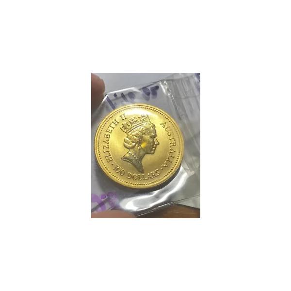 1987 オーストラリア 100 ドル ナゲット 1 オンス 0.999 金貨 - BU