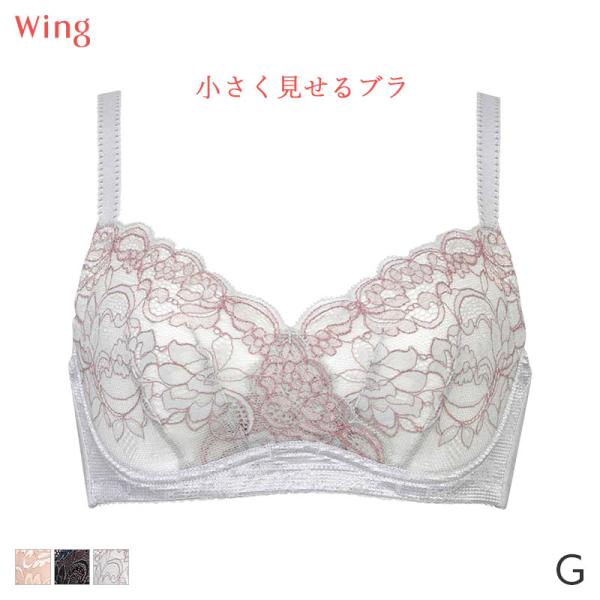 ウイング 小さく見せるブラ ブラジャー 3/4カップ(G)KB6100