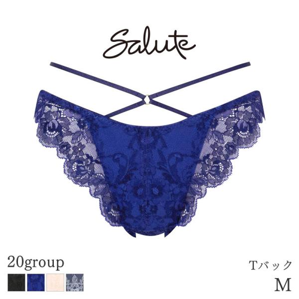 ワコール サルート Salute 20グループ ショーツ はきこみ丈あさめ Tバックショーツ(Mサイズ)PTJ420【メール便06】
