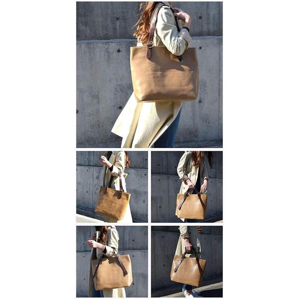 Acrotri アクロトライ 大容量 トートバッグ ショルダーバッグ レディース メンズ 購買 ベージュ Beige