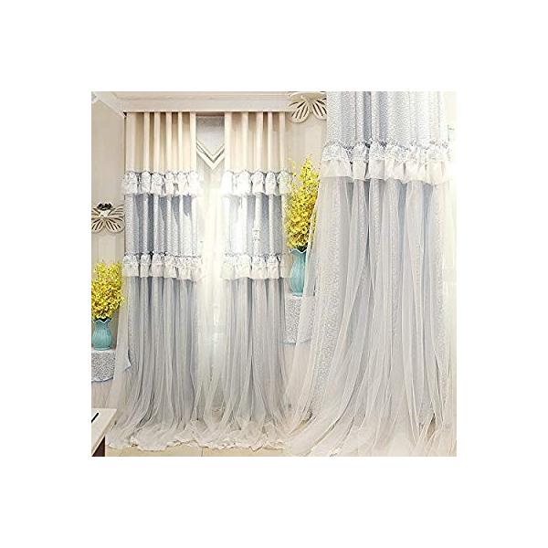 淡い青 欧式 高貴 姫系カーテン レース ドレープ 人気カーテン 綺麗 Pindo Com Py