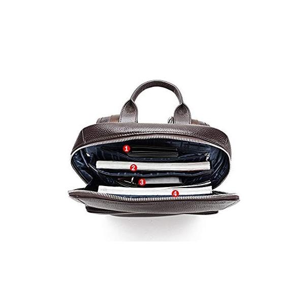 Bisondenim リュック メンズ 本革 バックパック 2way リュックサック おしゃれ 防水 人気 カジュアル兼用 売れ筋 大容量 ビジネス