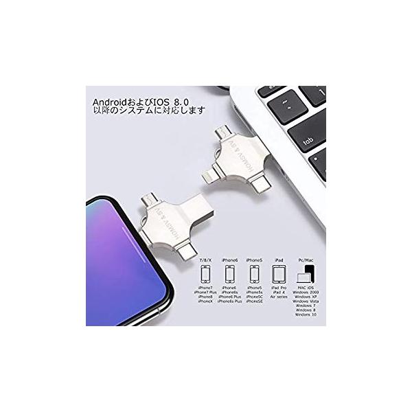 即納最大半額 Usbメモリ 64gb 4 In 1 小型 容量不足解消 メモリスティック か Usb メモリ拡張 高速 おしゃれ Usb フラッシュドライブ