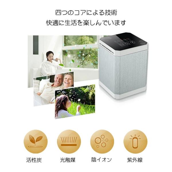 Hanshumy 空気清浄機 家庭用 花粉浄化 オフィス 卓上 800ｗ デスク 空気清浄機 三階フィルター ノーノイズ 800ｗ 陰イオン浄化機能 花粉浄化 スモッグを取 リバティオンラインストア