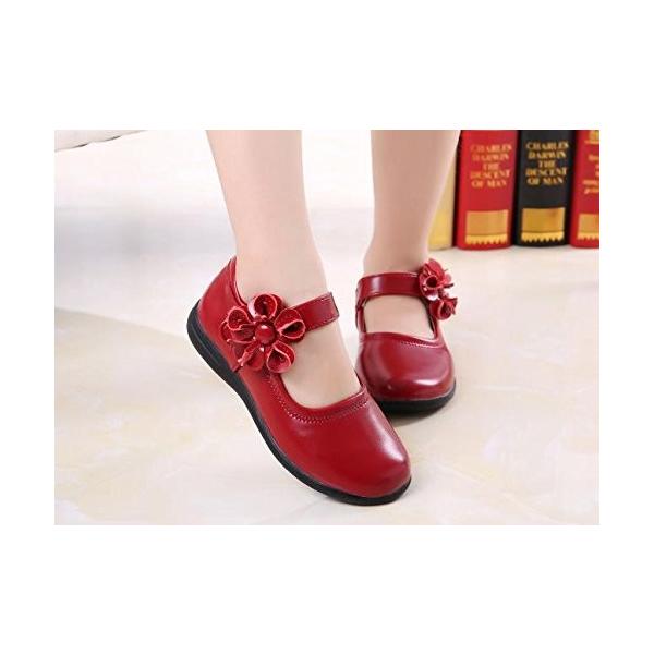 Sachi フォーマルシューズ 子供 履きやすい 女の子 靴 キッズ 卒園式 卒業式 １着でも送料無料 21cm 赤 結婚式 入園式 入学式