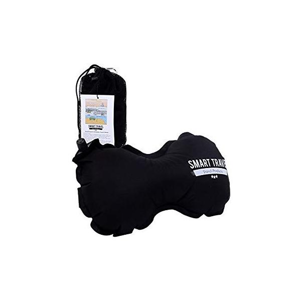 Smarttravel 飛行機 クッション 腰 腰痛 枕 ネックピロー 旅行用 まくら トラベルグッズ 海外旅行 便利