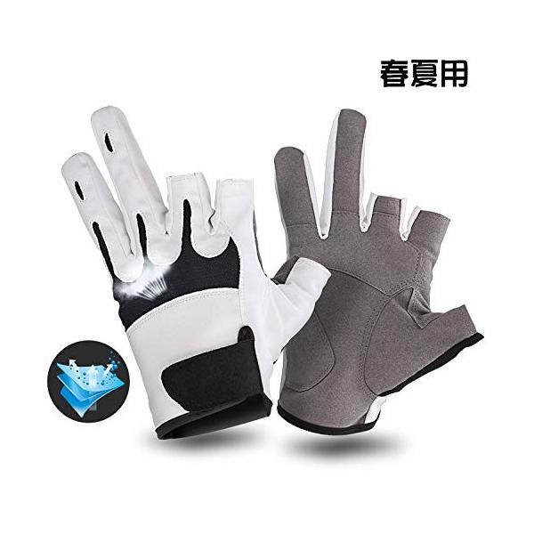 Colorgo フィッシンググローブ ３本指カット 釣り グローブ メンズ 超通气性 釣り用グローブ 激安格安割引情報満載 春 調節可能 滑り止め 防水 釣り手袋