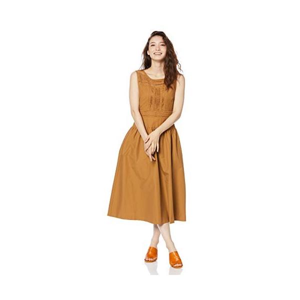 ラグナムーン ワンピース Ladyパネルレースワンピース レディース 日本サイズm相当 訳あり商品 日本 ブラウン M