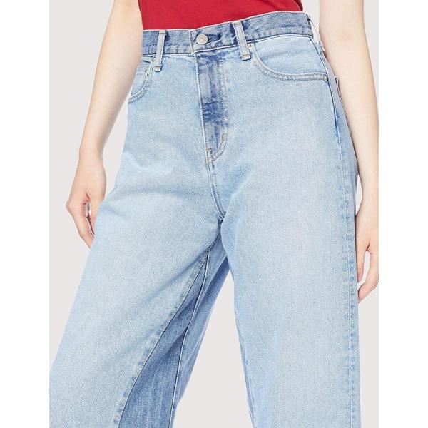 アングリッド デニムパンツ ブリーチコンビカットオフワイドデニム レディース 25インチ ブルー 日本 捧呈 日本サイズm相当