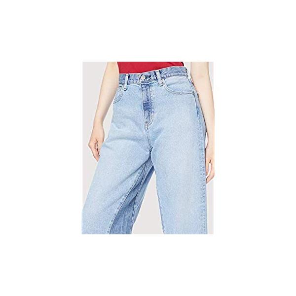アングリッド デニムパンツ ブリーチコンビカットオフワイドデニム レディース 25インチ ブルー 日本 捧呈 日本サイズm相当
