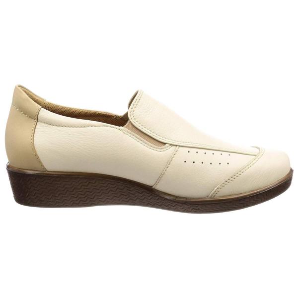 スポルス 日本製 本革 撥水 オリジナル 軽量 4e 衝撃吸収 Cm Sp2434 スリッポン 24 5 レディース コンフォートシューズ アイボリーc