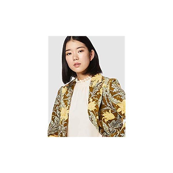 リリーブラウン 壁紙柄ジャケット Lwfj レディース Yel Free サイズ F 日本 新作